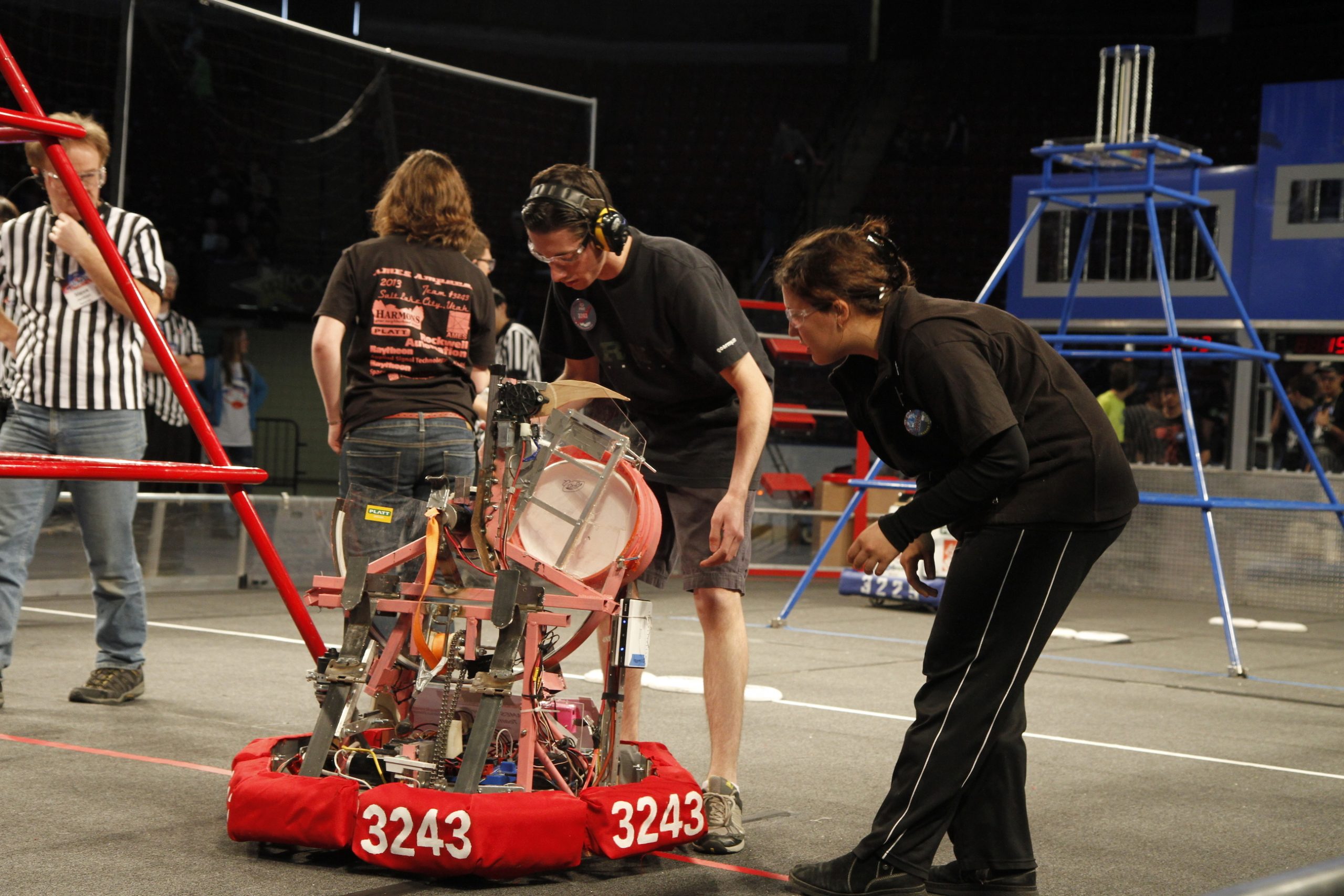 Student robotics developers from around the western U.S. and Canada are competing at the Maverik Center in West Valley City March 13 and 14 in the annual Utah Regional FIRST Robotics Competition. In this year's "Recycle Rush" contest, students design and build robots that process recyclable items. Dean Kamen, founder of FIRST and renowned inventor best known for creating the Segway transporter, will be at this year's event.
