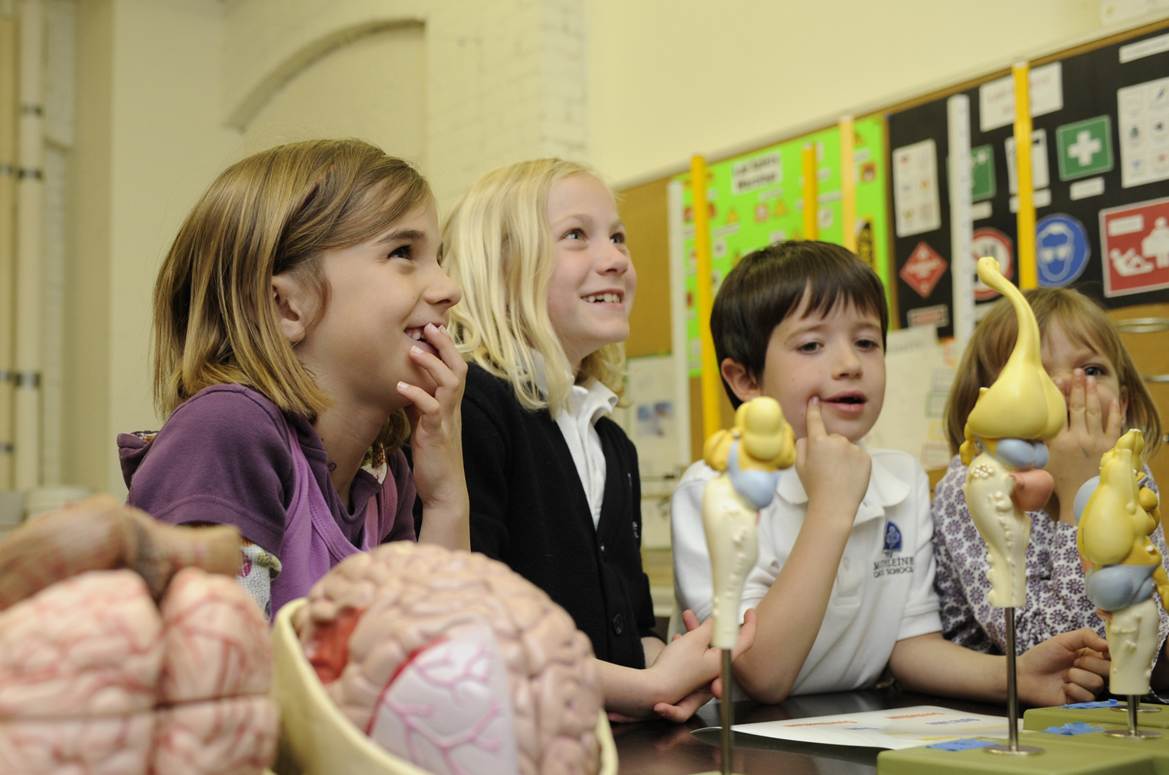 Utah school children learn about the brain during a previous Brain Awareness Week.