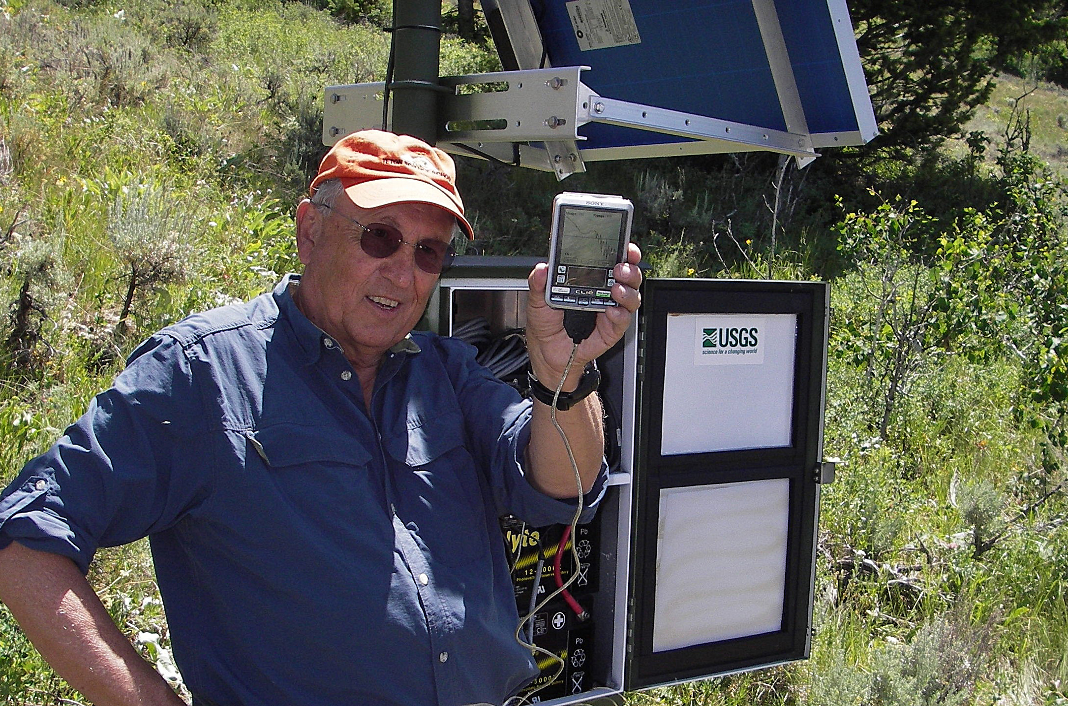 University of Utah geophysicist Bob Smith in the field.